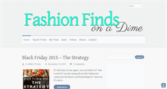 Desktop Screenshot of fashionfindsonadime.com