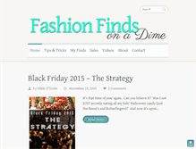 Tablet Screenshot of fashionfindsonadime.com